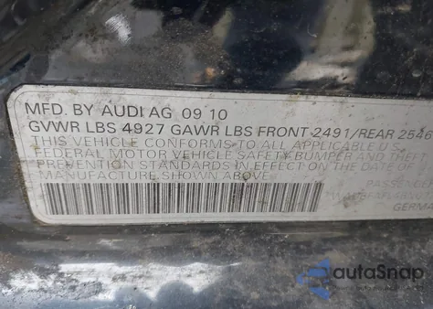 2011 Audi A4 2.0T Premium z USA, uszkodzony, nr VIN WAUBFAFL4BN022021